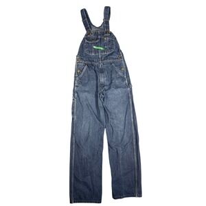 Vintage Key Imperial Denim Overalls Blue Workwear Bib Pants Men's Size 36x34